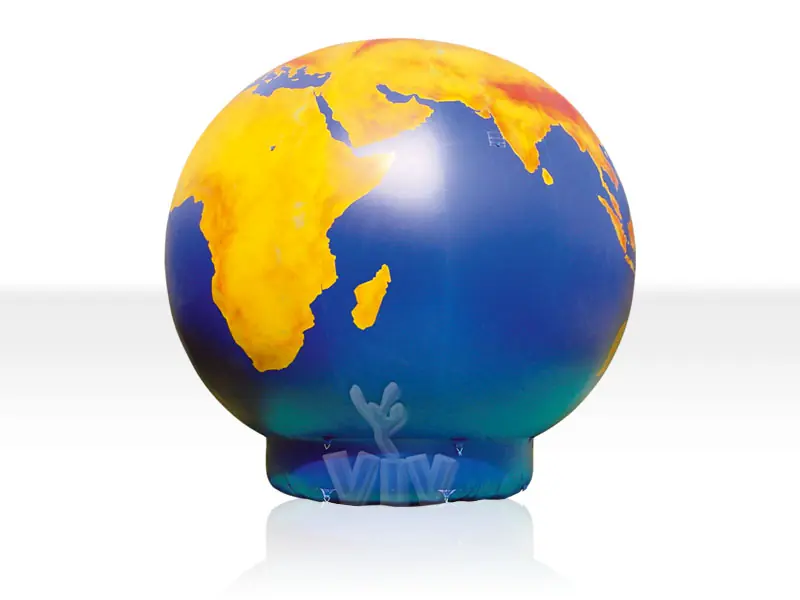 Balloon with wide base 3 m Globe commercial promotional inflatable balloon