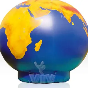 Balloon with wide base 3 m Globe commercial promotional inflatable balloon