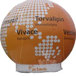 Balloon with wide base 5 m Actavis commercial promotional inflatable balloon