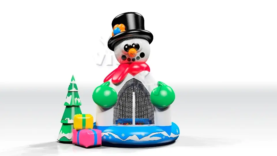 Ballpool Snowman - Collection Winter commercial inflatable bounce