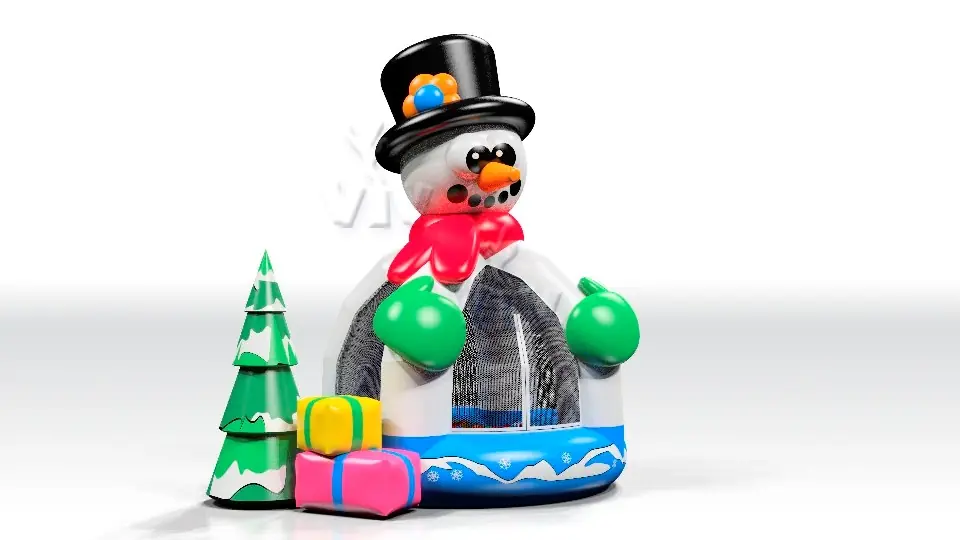 Ballpool Snowman - Collection Winter commercial inflatable bounce