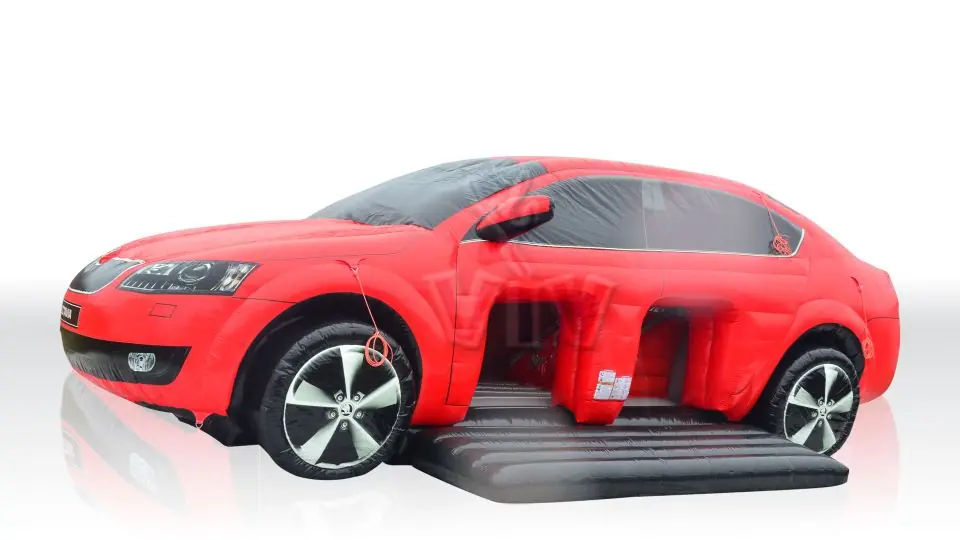 Bounce Car Skoda commercial inflatable bounce