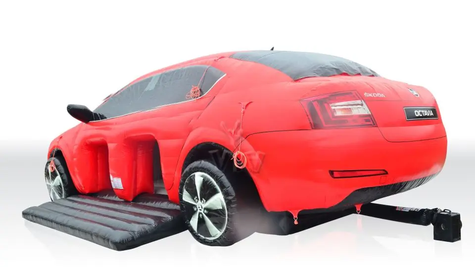 Bounce Car Skoda commercial inflatable bounce