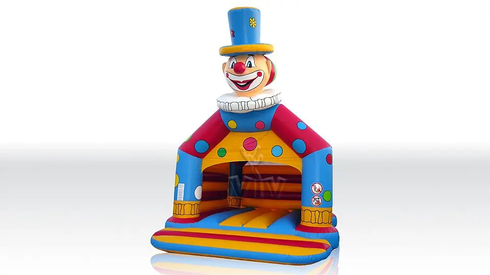 Bounce Clown with roof commercial inflatable bounce
