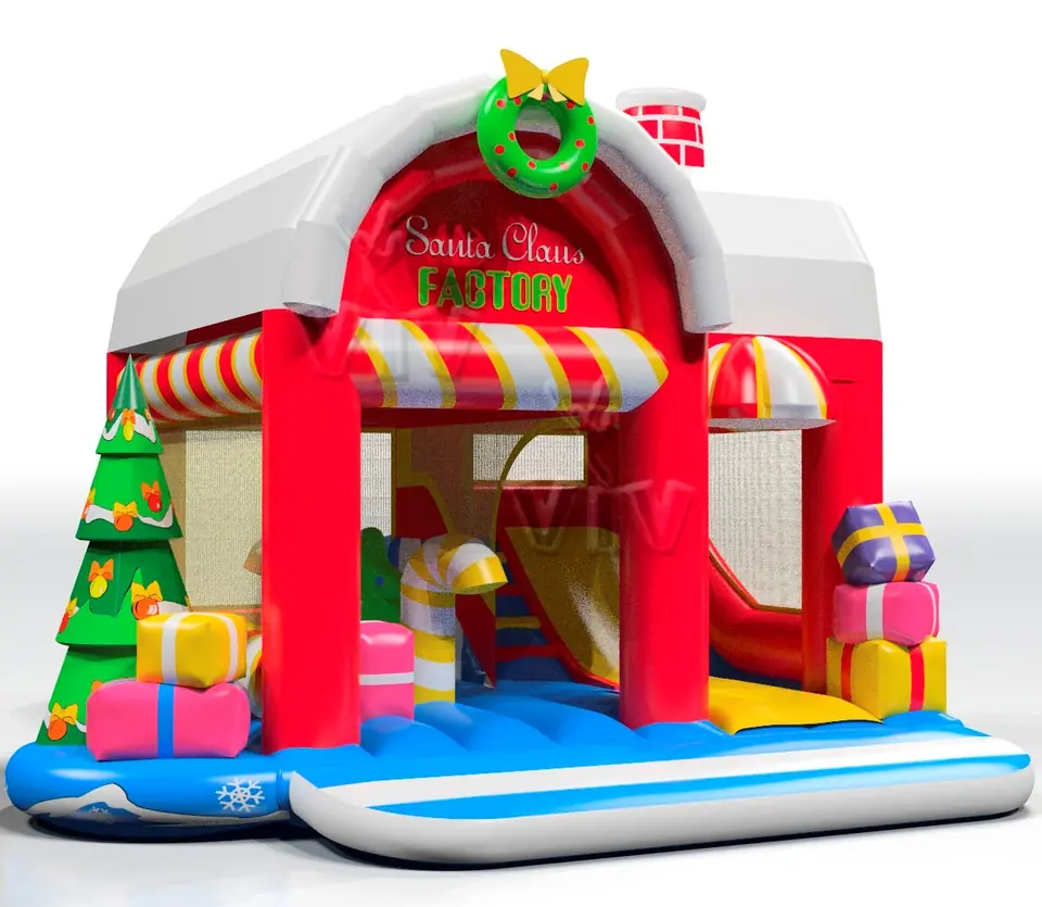 Bounce Combo Gift Factory - Collection Winter commercial inflatable bounce