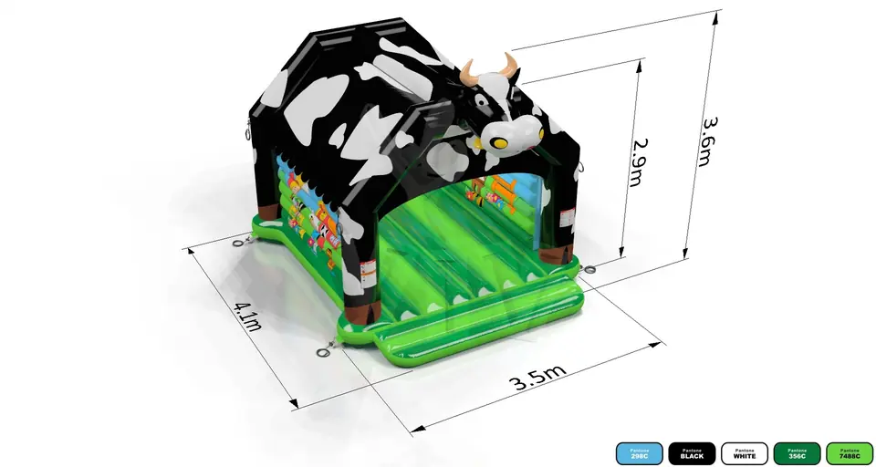 Bounce Cow with roof commercial inflatable bounce