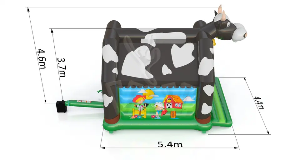 Bounce Cow with roof commercial inflatable bounce