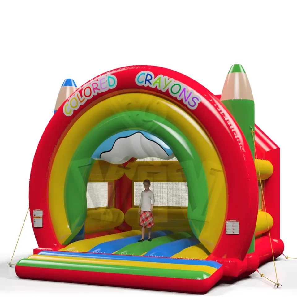Bounce Crayons L2 (sunproof roof) commercial inflatable bounce