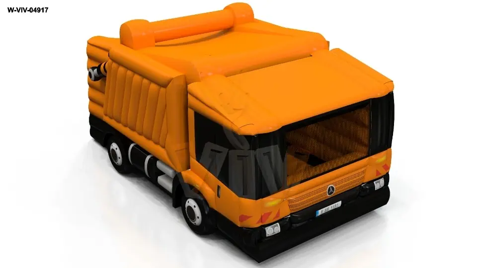 Bounce Garbage Truck with Roof commercial inflatable bounce