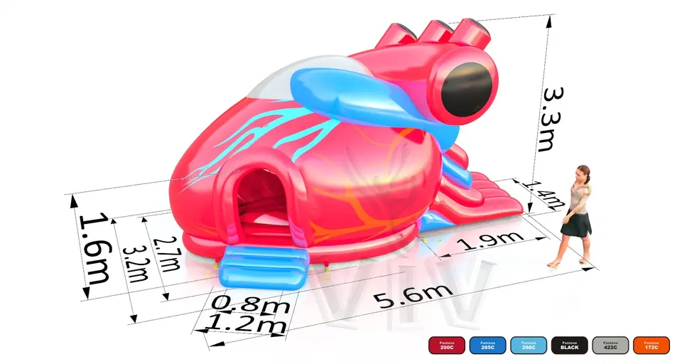 Bounce Heart commercial inflatable bounce
