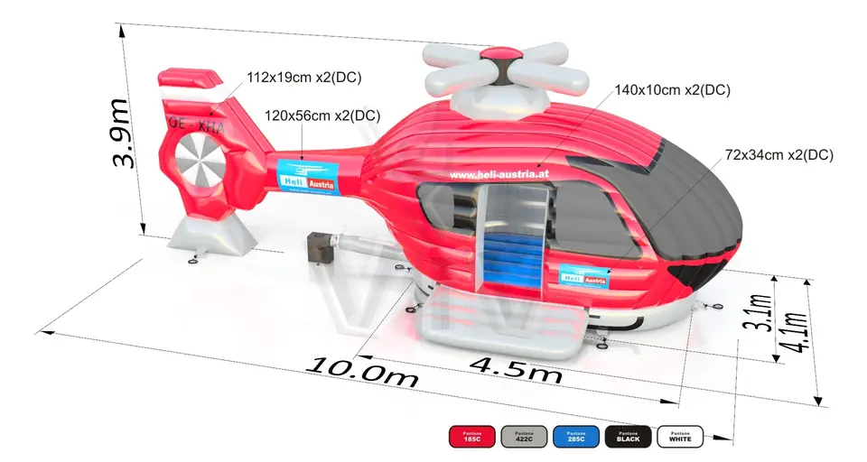 Bounce Helicopter commercial inflatable bounce