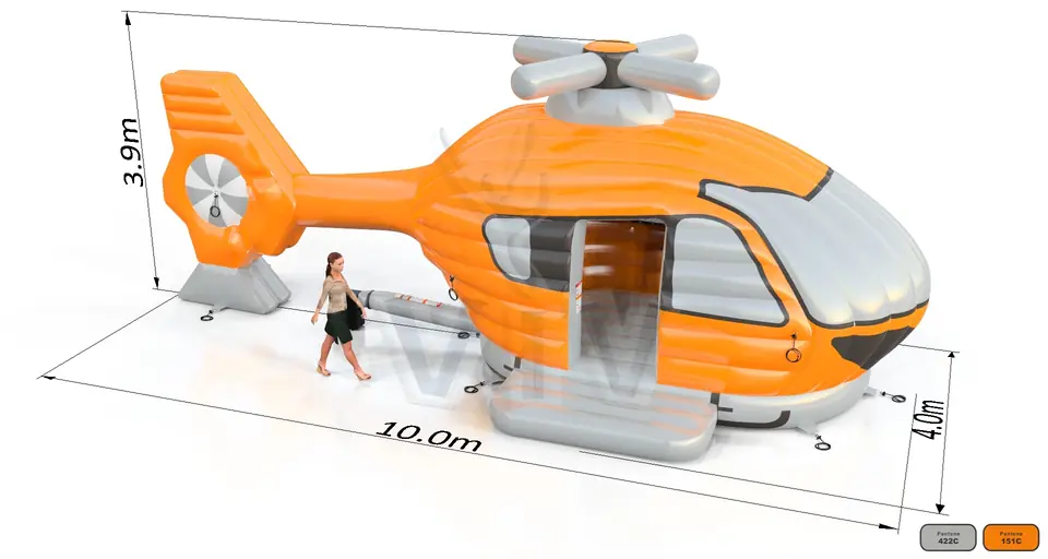 Bounce Helicopter commercial inflatable bounce