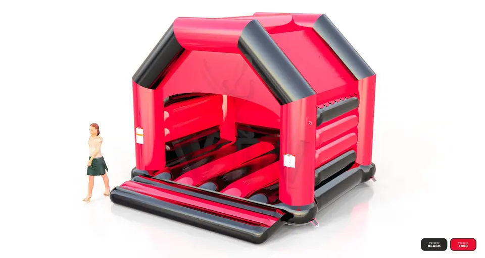 Bounce L with roof commercial inflatable bounce