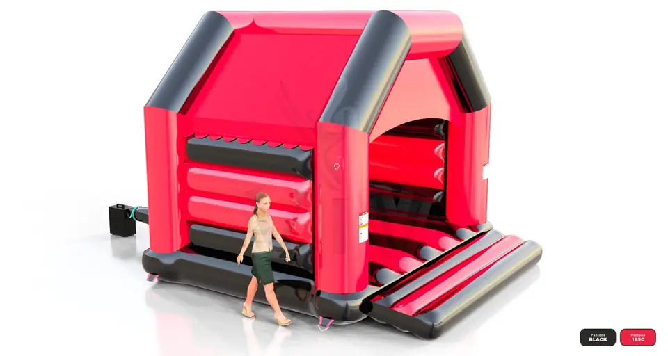 Bounce L with roof commercial inflatable bounce