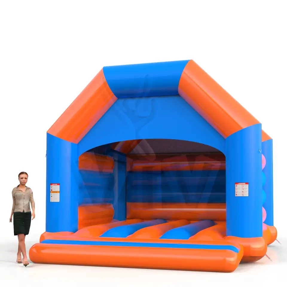 Bounce L with roof commercial inflatable bounce
