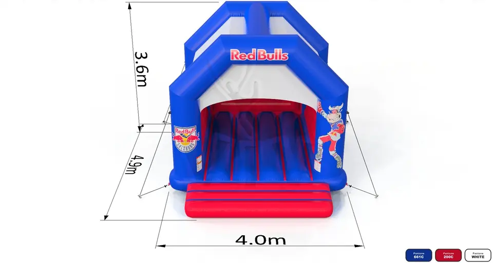 Bounce M Red Bull commercial inflatable bounce