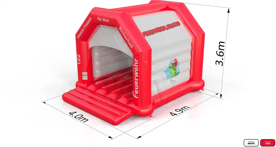 Bounce M with roof commercial inflatable bounce