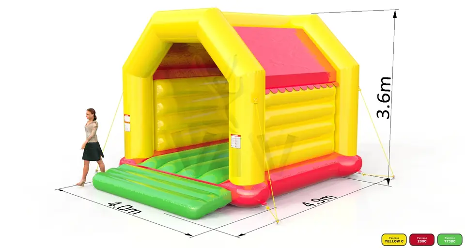 Bounce M with roof commercial inflatable bounce