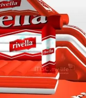 Bounce Rivella with roof commercial inflatable bounce