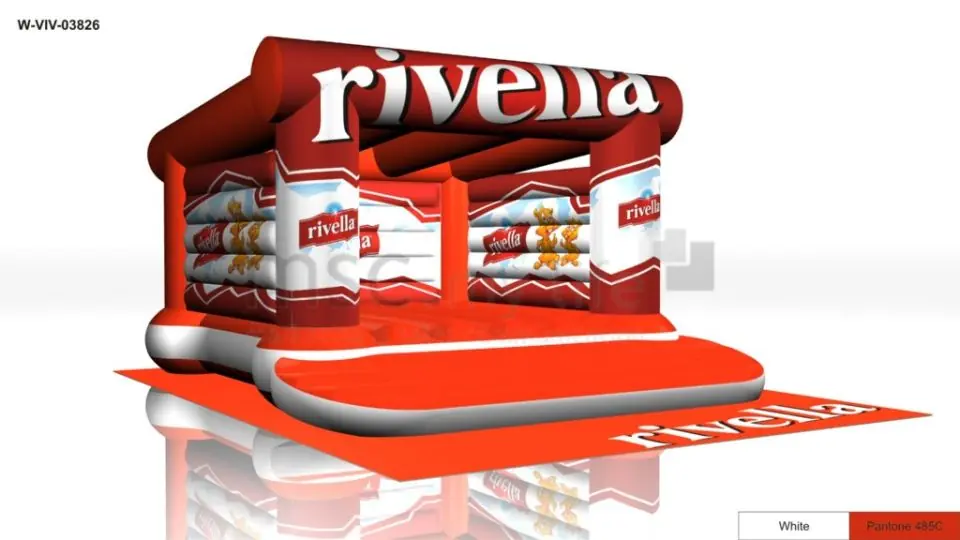 Bounce Rivella with roof commercial inflatable bounce