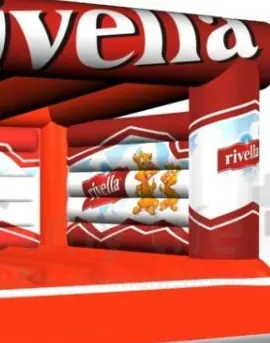 Bounce Rivella with roof commercial inflatable bounce