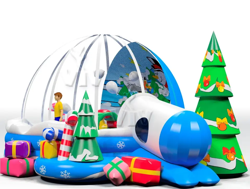 Bounce Snow Globe - Collection Winter commercial inflatable bounce