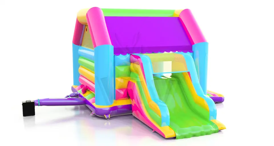Bounce Startup L with roof and slide commercial inflatable bounce