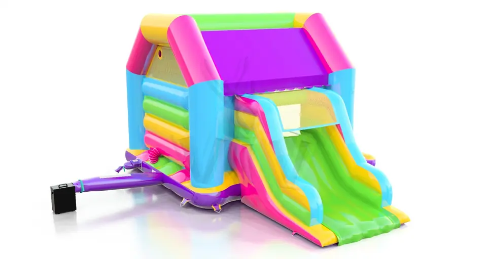 Bounce Startup M with roof and slide commercial inflatable bounce