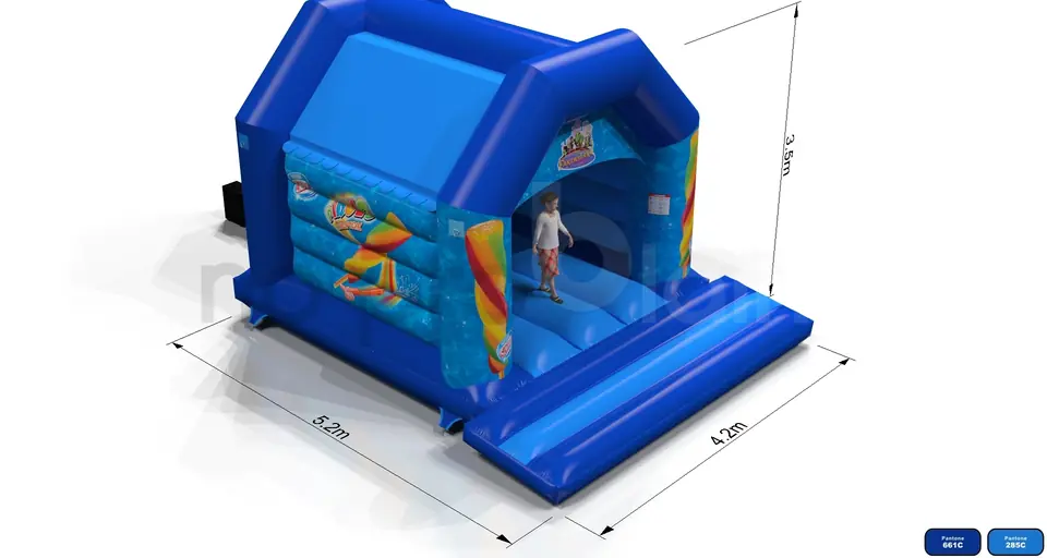 Bounce Startup with roof Nestle commercial inflatable bounce