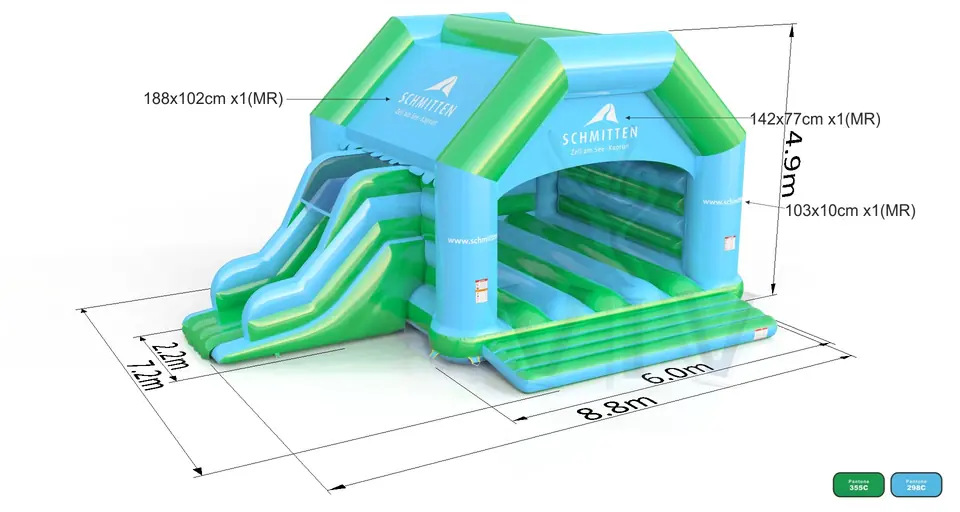 Bounce with slide Schmitten commercial inflatable bounce