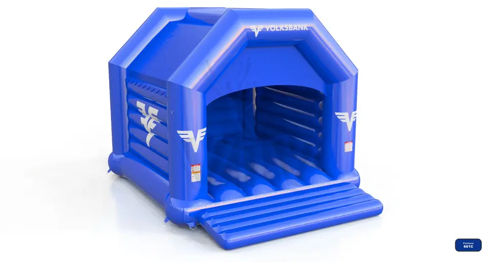 Bounce XL Volksbank commercial inflatable bounce