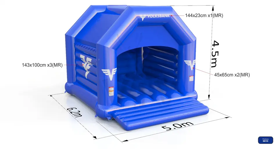 Bounce XL Volksbank commercial inflatable bounce