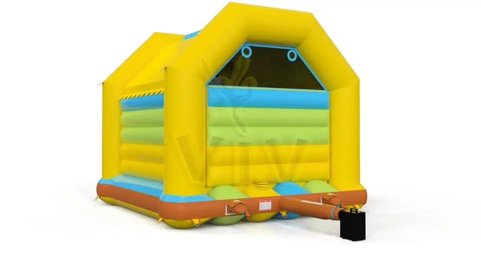 Bounce XL with roof Raiffeisen commercial inflatable bounce