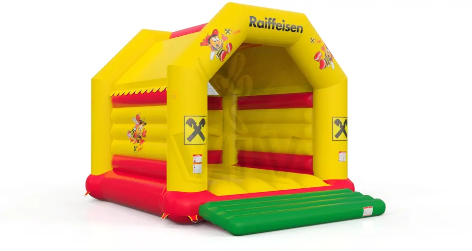Bounce XL with roof Raiffeisen Sumsi commercial inflatable bounce