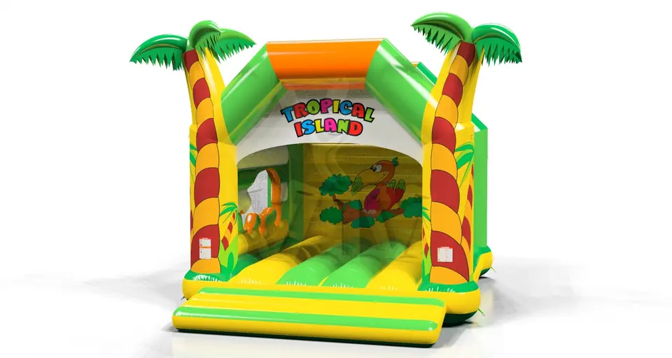 Bounce XL with roof Tropical Islands commercial inflatable bounce