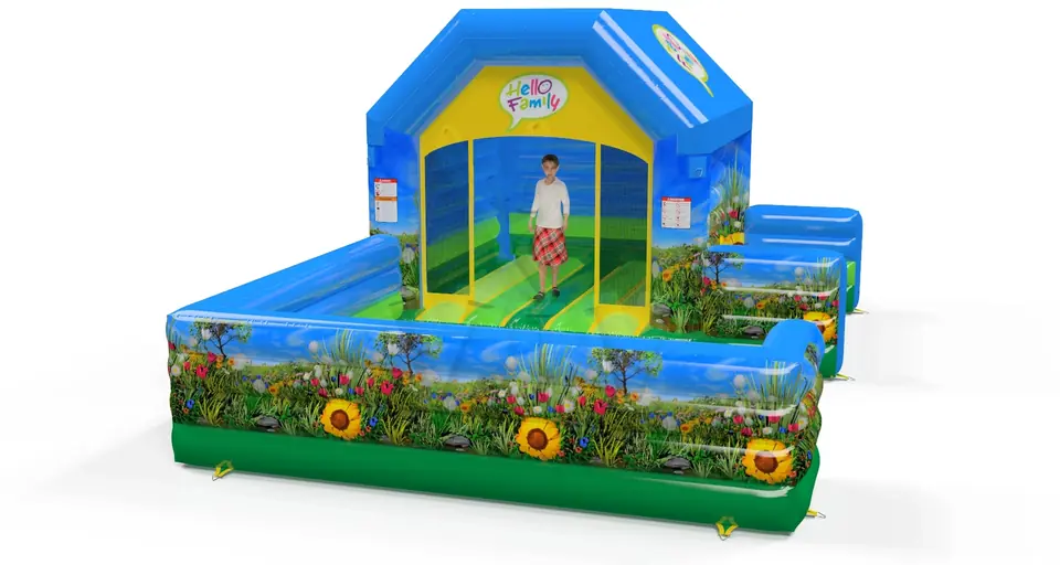 Bounce XS with fence Bimbambino commercial inflatable bounce