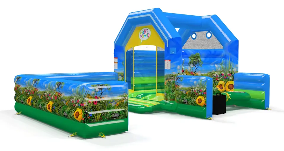 Bounce XS with fence Bimbambino commercial inflatable bounce