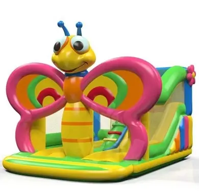 Butterfly Combo roofed inflatable bounce