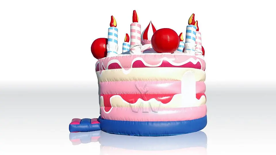 Cake round with roof commercial inflatable bounce