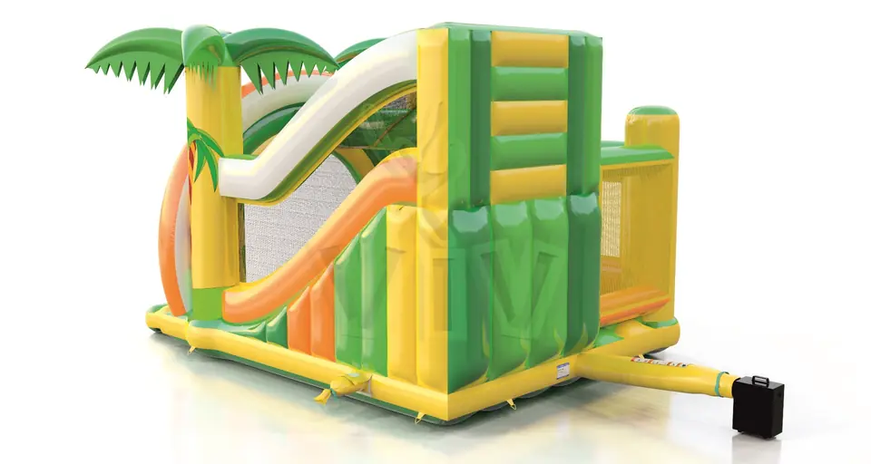 Combo Tropical Island with 2 figures commercial inflatable bounce