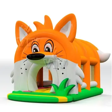 Fox roofed inflatable bounce