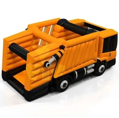 Garbage Truck roofed inflatable bounce