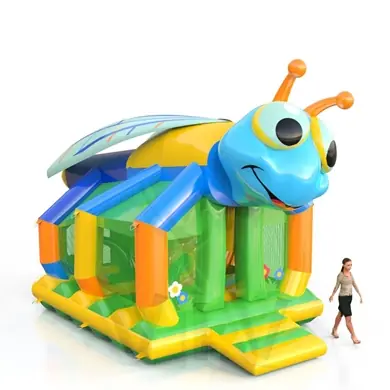 Grasshopper roofed inflatable bounce