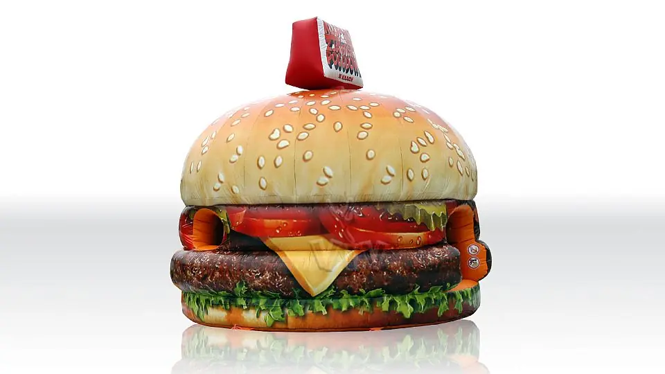 Hamburger commercial inflatable bounce