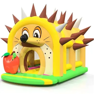 Hedgehog roofed inflatable bounce
