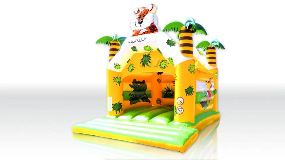 Jungle 4 x 3 m with roof commercial inflatable bounce