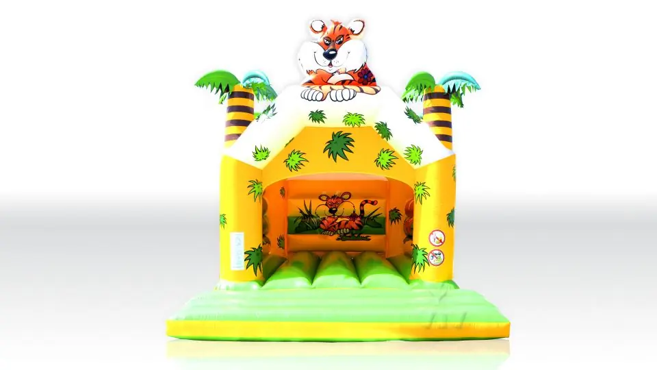 Jungle 4 x 3 m with roof commercial inflatable bounce