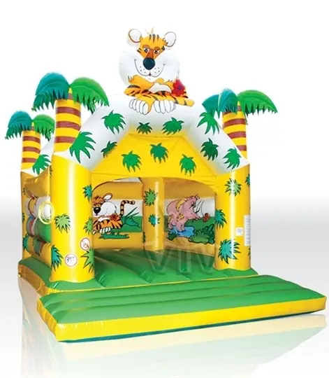 Jungle 5 x 4 m with roof commercial inflatable bounce