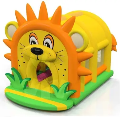 Lion roofed inflatable bounce