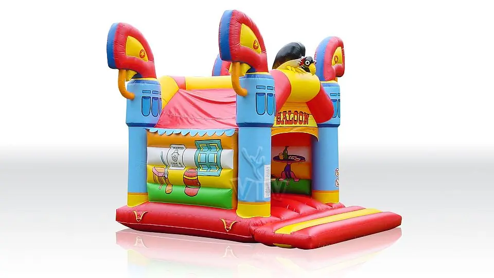 Saloon 4 x 3 with roof commercial inflatable bounce